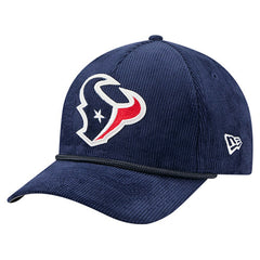 Houston Texans New Era Cord Corduroy 9FORTY A-Frame Adjustable Hat - Navy Hats