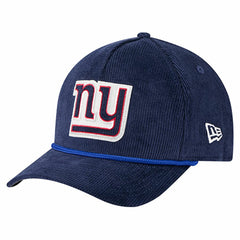 New York Giants New Era Cord Corduroy 9FORTY A-Frame Adjustable Hat - Royal Hats