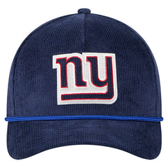 New York Giants New Era Cord Corduroy 9FORTY A-Frame Adjustable Hat - Royal Hats