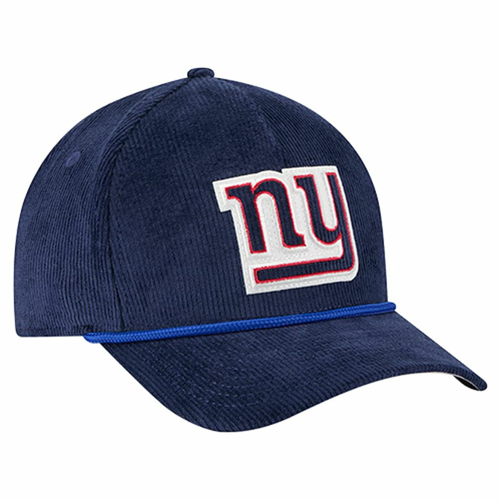 New York Giants New Era Cord Corduroy 9FORTY A-Frame Adjustable Hat - Royal Hats