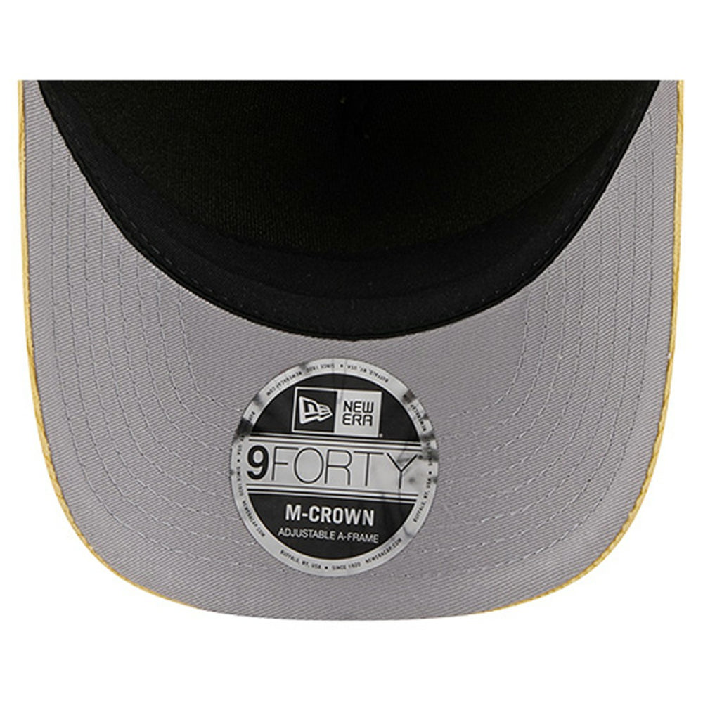 Green Bay Packers New Era Cord Corduroy 9FORTY A-Frame Adjustable Hat - Gold Hats