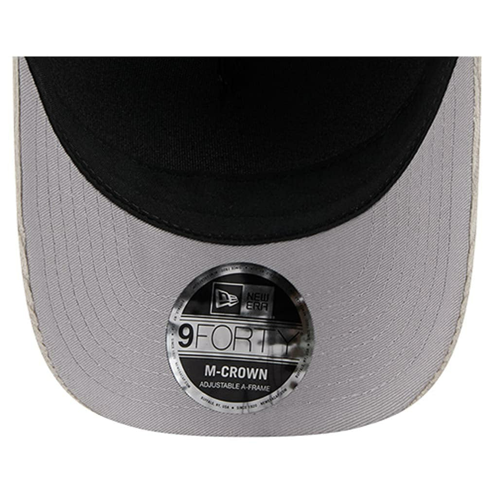 Detroit Lions New Era Cord Corduroy 9FORTY A-Frame Adjustable Hat - Silver Hats