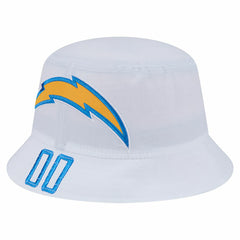 Los Angeles Chargers New Era Helmet Bucket Hat - White Hats