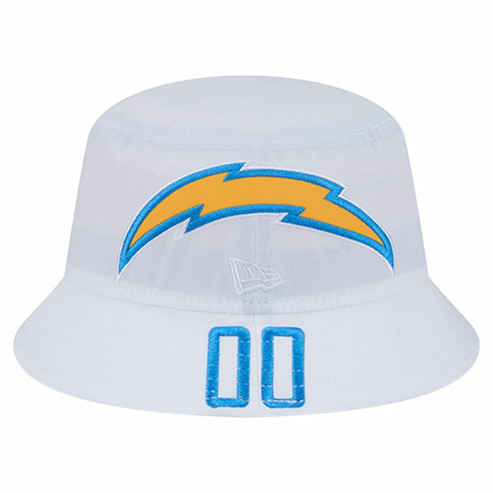 Los Angeles Chargers New Era Helmet Bucket Hat - White Hats