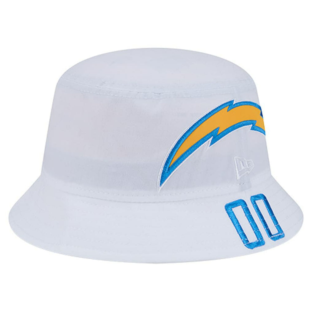 Los Angeles Chargers New Era Helmet Bucket Hat - White Hats