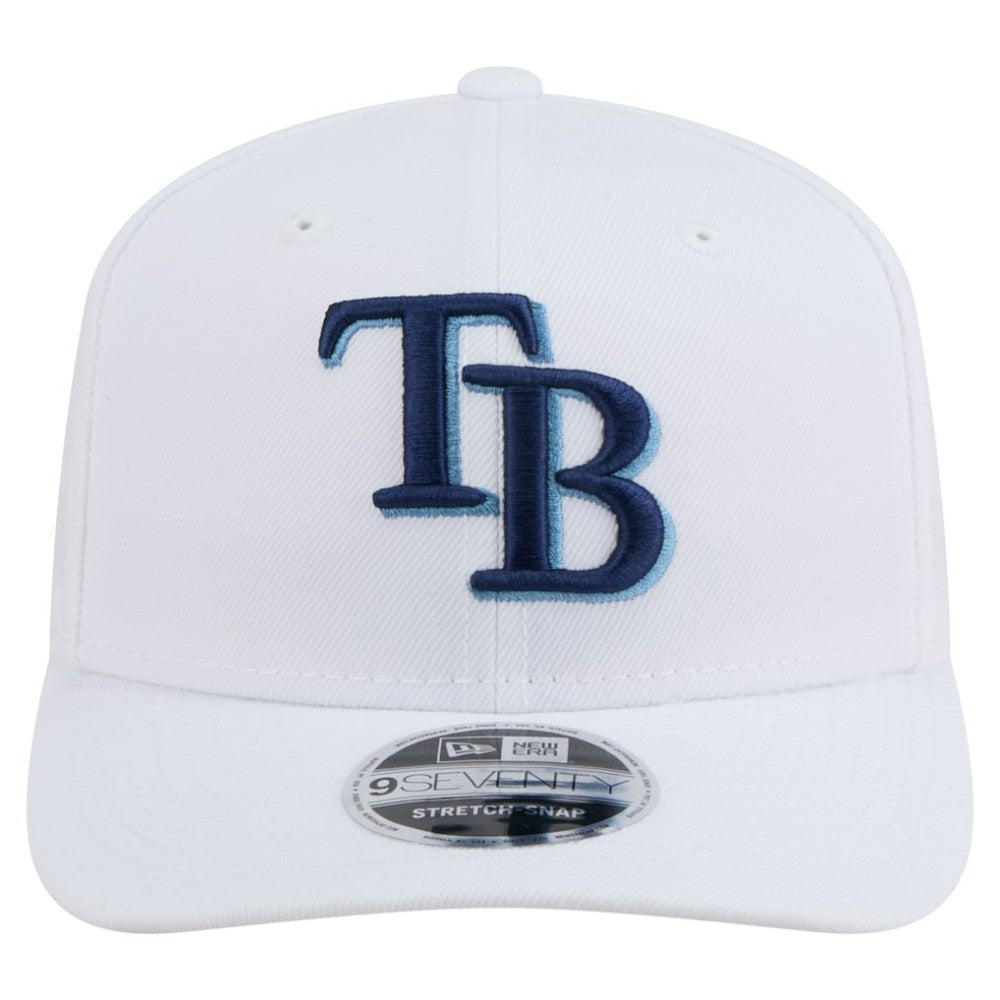 Tampa Bay Rays New Era COOLERA 9SEVENTY Adjustable Hat - White Hats
