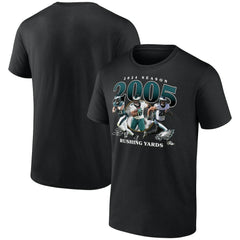 Saquon Barkley Philadelphia Eagles 2000 Yards T-Shirt - Black T-shirts