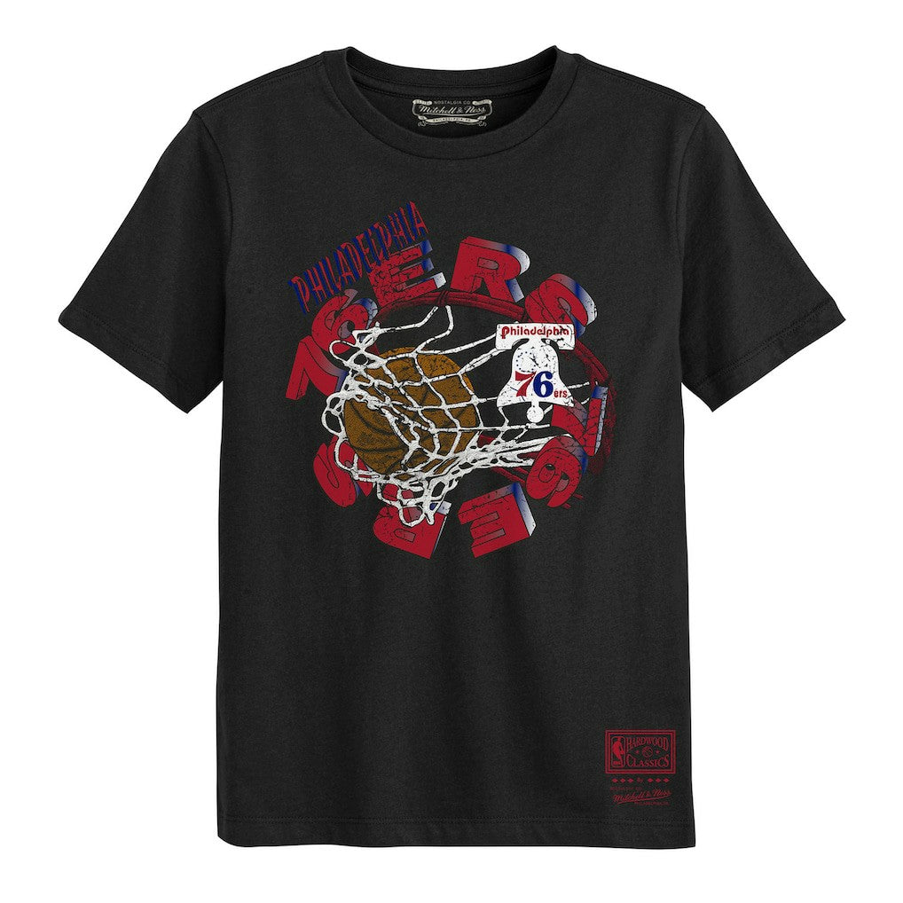 Philadelphia 76ers Preschool In The Net T-Shirt Black - Mitchell & Ness outlet