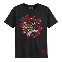 Chicago Bulls Preschool In The Net T-Shirt Black - Mitchell & Ness
