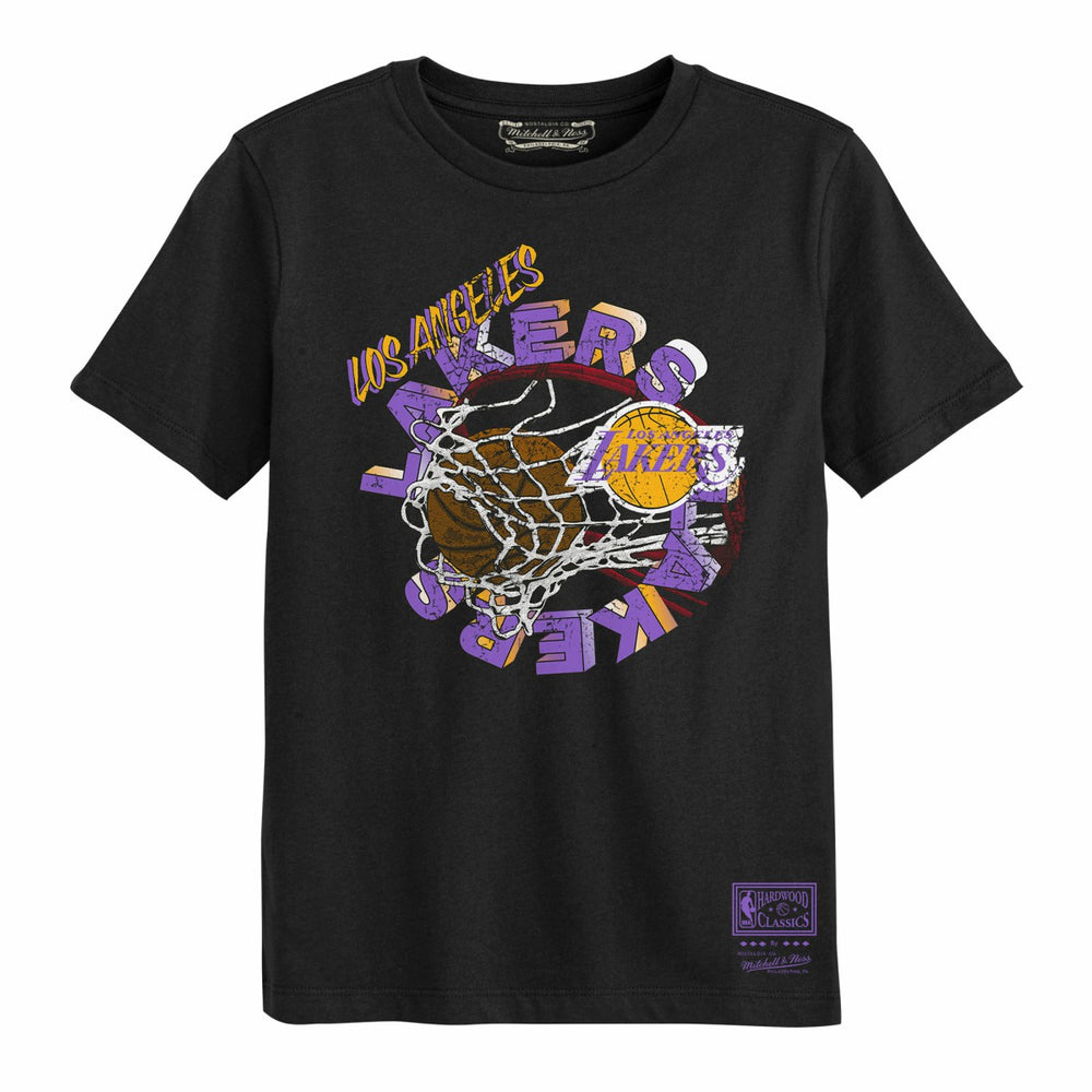 Los Angeles Lakers Preschool In The Net T-Shirt Black - Mitchell & Ness