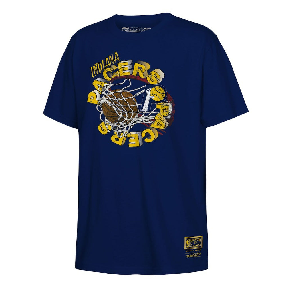Indiana Pacers Youth Retro '90s Poster T-Shirt Navy - Mitchell & Ness