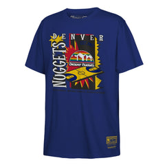 Denver Nuggets Youth Retro '90s Poster T-Shirt Royal - Mitchell & Ness