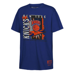 New York Knicks Youth Retro '90s Poster T-Shirt Blue - Mitchell & Ness