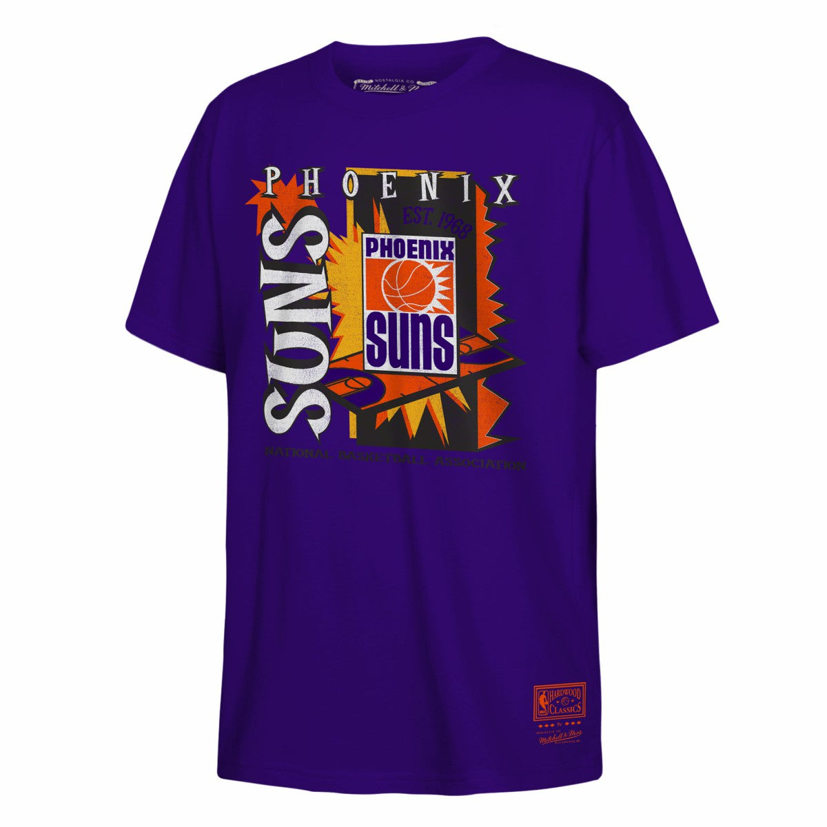 Phoenix Suns Youth Retro '90s Poster T-Shirt Purple - Mitchell & Ness