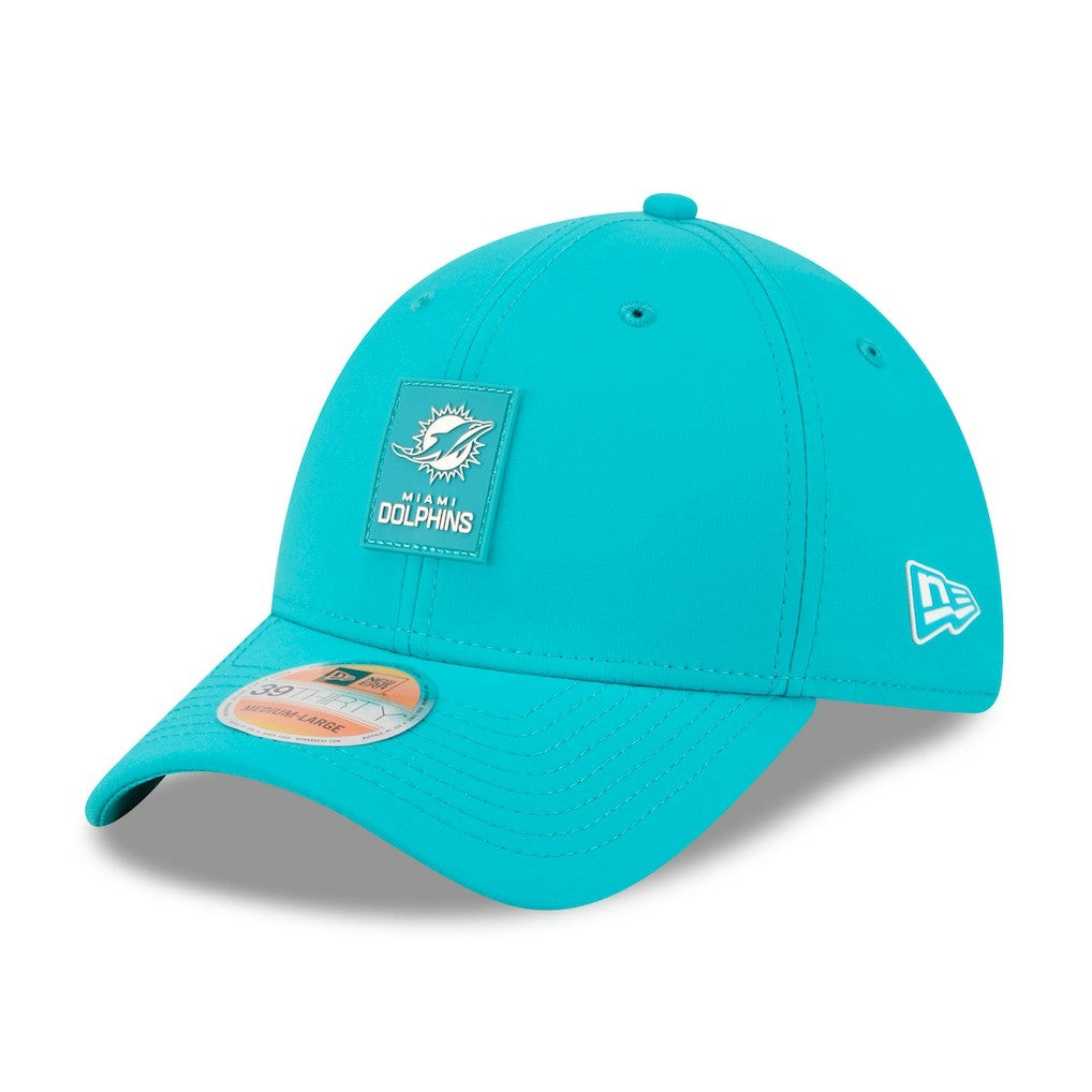 Miami Dolphins New Era 2025 Sideline 39THIRTY Flex Hat - Aqua Hats