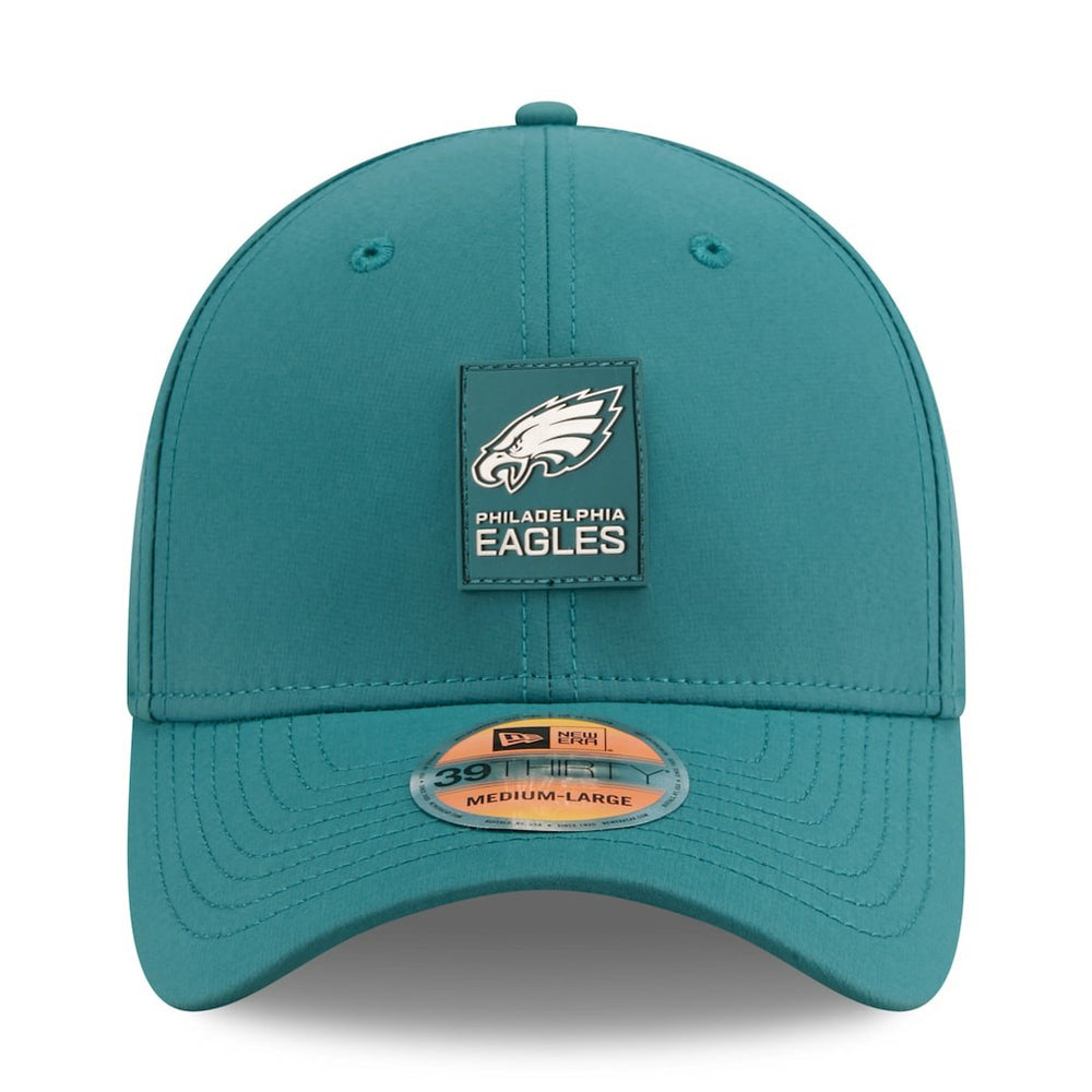 Philadelphia Eagles New Era 2025 Sideline 39THIRTY Flex Hat - Midnight Green Hats