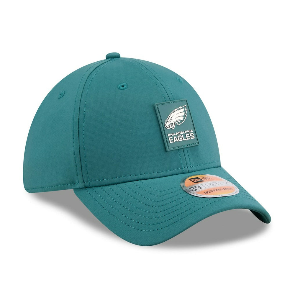 Philadelphia Eagles New Era 2025 Sideline 39THIRTY Flex Hat - Midnight Green Hats