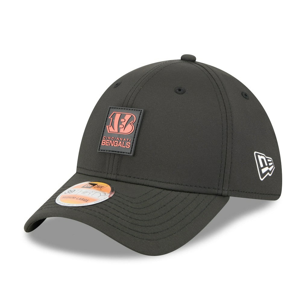 Cincinnati Bengals New Era 2025 Sideline 39THIRTY Flex Hat - Black Hats