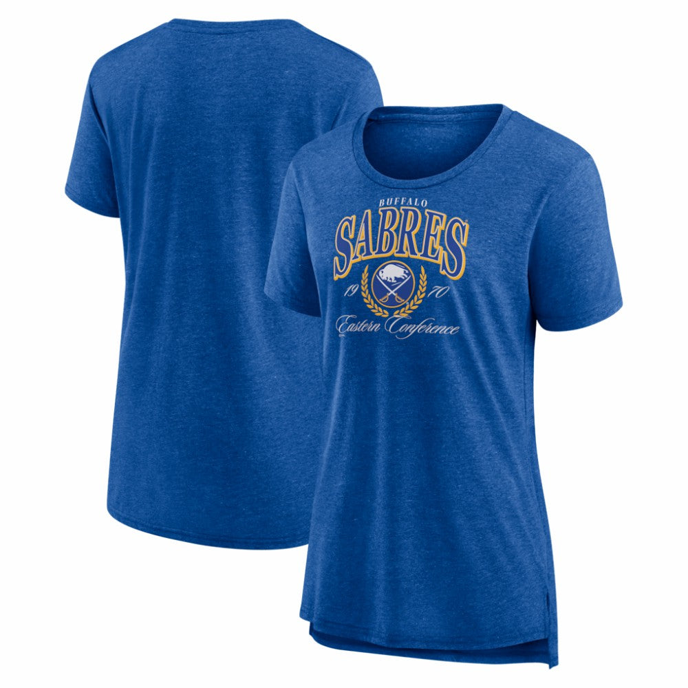 Buffalo Sabres Women's Reign Supreme Tri-Blend T-Shirt - Royal | US 202742476