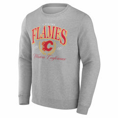 Calgary Flames Reign Supreme Pullover Sweatshirt - Gray | US 202742483