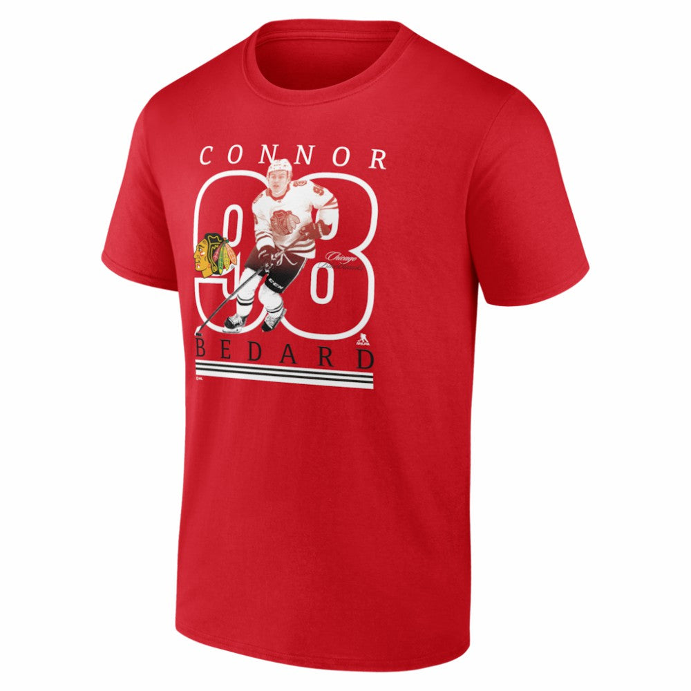Connor Bedard Chicago Blackhawks Player Show T-Shirt - Red | US 202742491