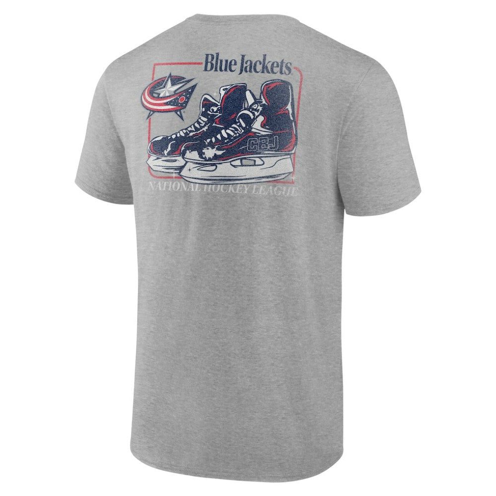 Columbus Blue Jackets Glory Skates T-Shirt - Heather Gray | US 202742508