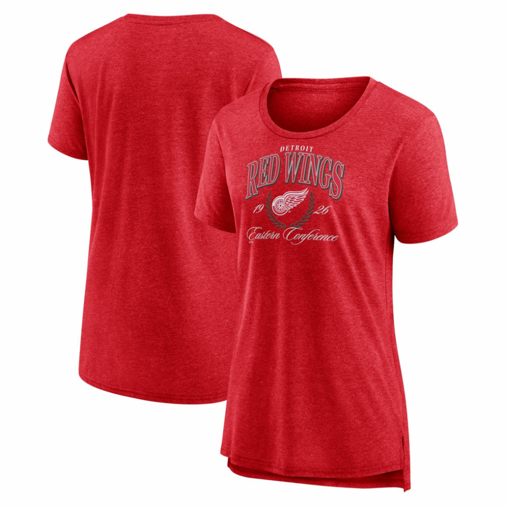 Detroit Red Wings Women's Reign Supreme Tri-Blend T-Shirt - Red | US 202742516