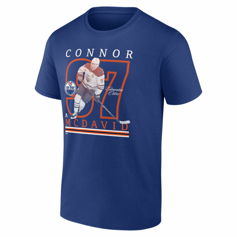 Connor McDavid Edmonton Oilers Player Show T-Shirt - Royal | US 202742522
