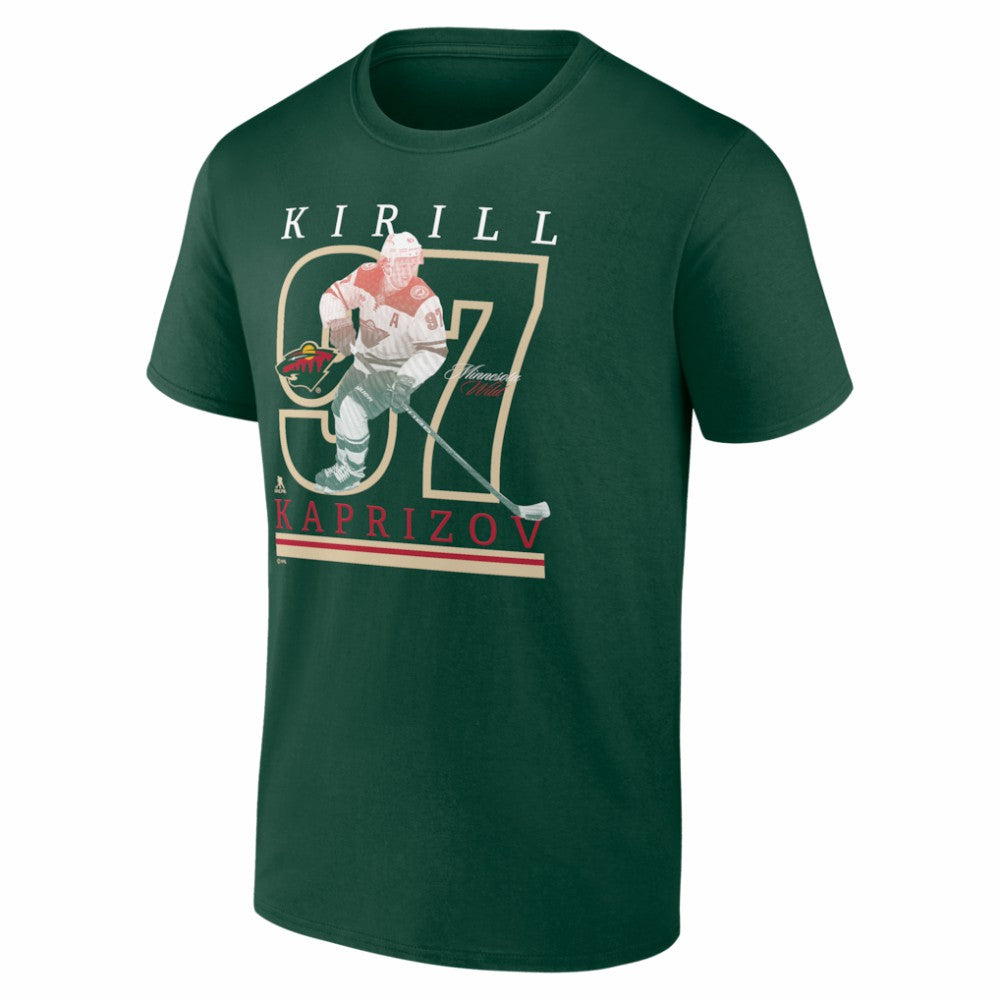 Kirill Kaprizov Minnesota Wild Player Show T-Shirt - Green | US 202742538