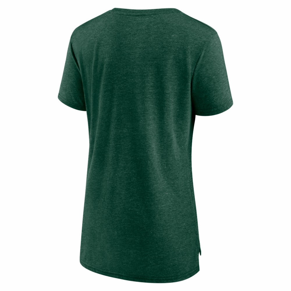 Minnesota Wild Women's Reign Supreme Tri-Blend T-Shirt - Green | US 202742540