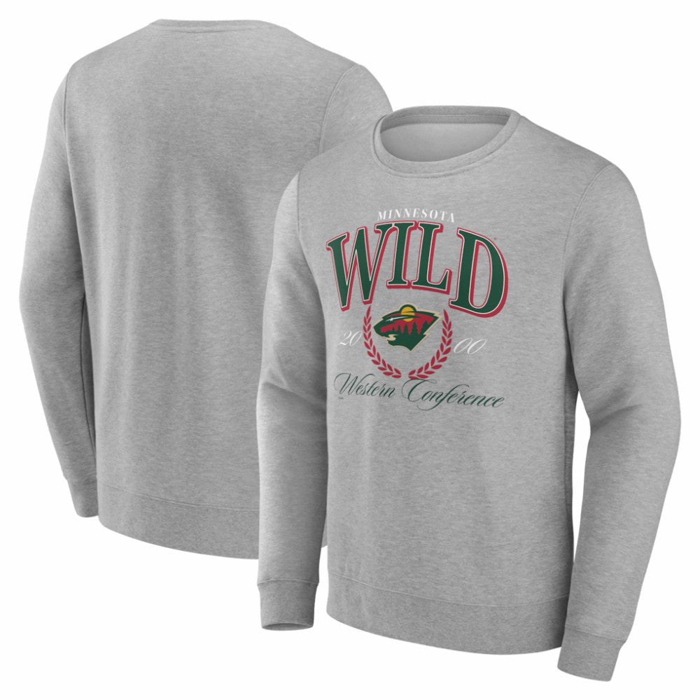 Minnesota Wild Reign Supreme Pullover Sweatshirt - Gray | US 202742541