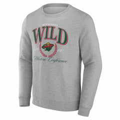 Minnesota Wild Reign Supreme Pullover Sweatshirt - Gray | US 202742541