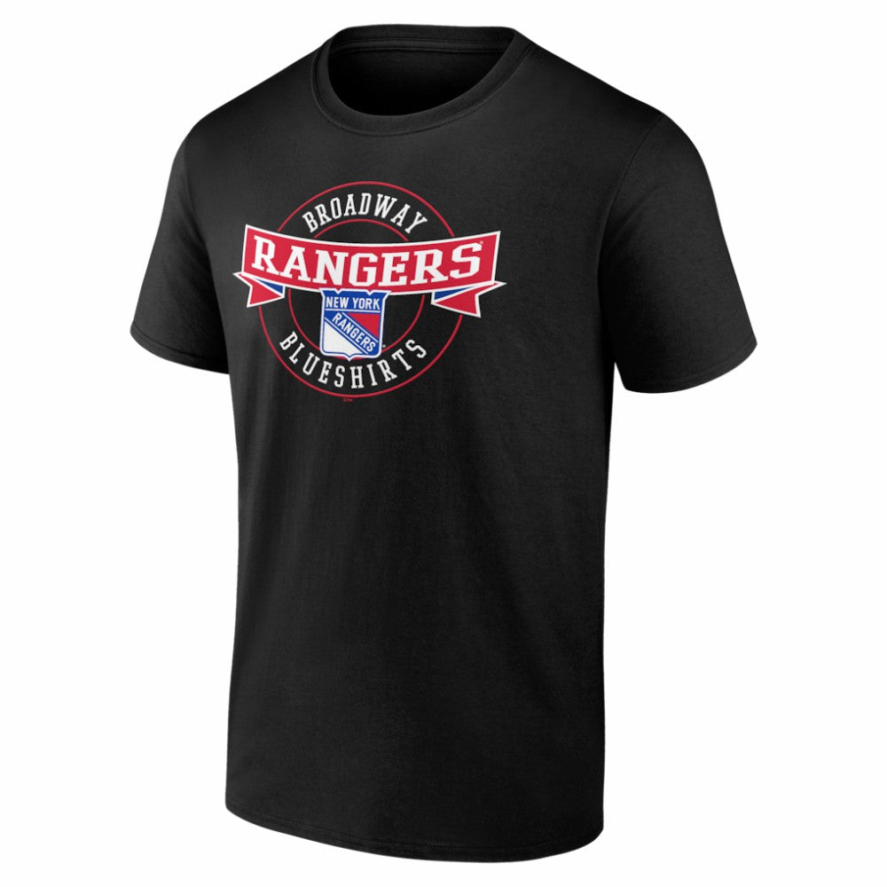 New York Rangers Honor Circle T-Shirt - Black | US 202742564