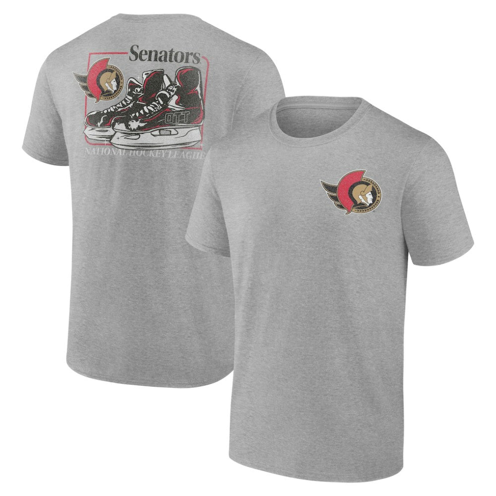 Ottawa Senators Glory Skates T-Shirt - Heather Gray | US 202742576