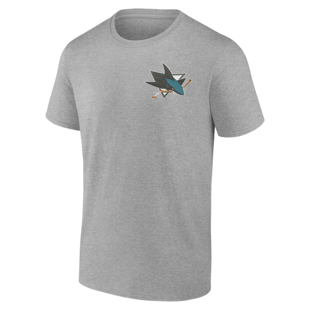 San Jose Sharks Glory Skates T-Shirt - Heather Gray | US 202742592