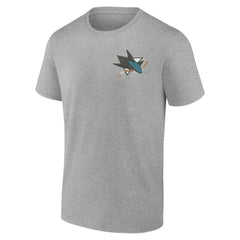 San Jose Sharks Glory Skates T-Shirt - Heather Gray | US 202742592