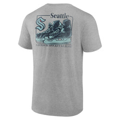 Seattle Kraken Glory Skates T-Shirt - Heather Gray | US 202742595