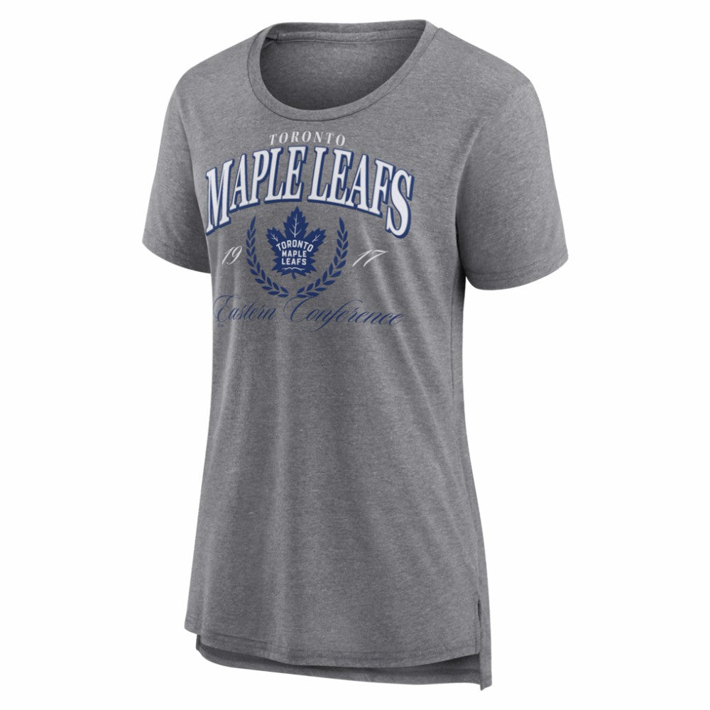 Toronto Maple Leafs Women's Reign Supreme Tri-Blend T-Shirt - Gray | US 202742610