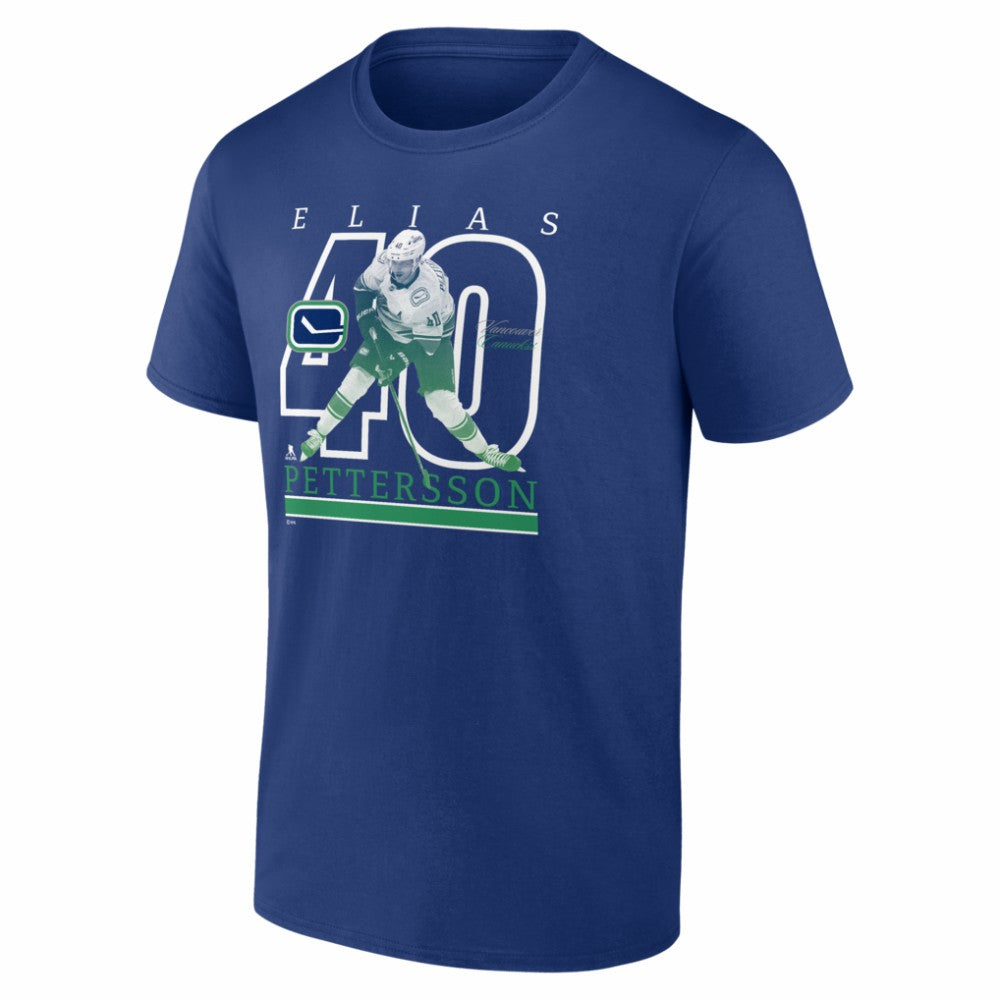 Elias Pettersson Vancouver Canucks Player Show T-Shirt - Blue | US 202742623