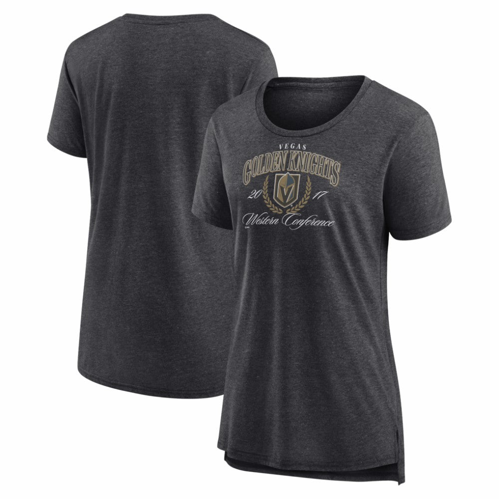 Vegas Golden Knights Women's Reign Supreme Tri-Blend T-Shirt - Gray | US 202742630