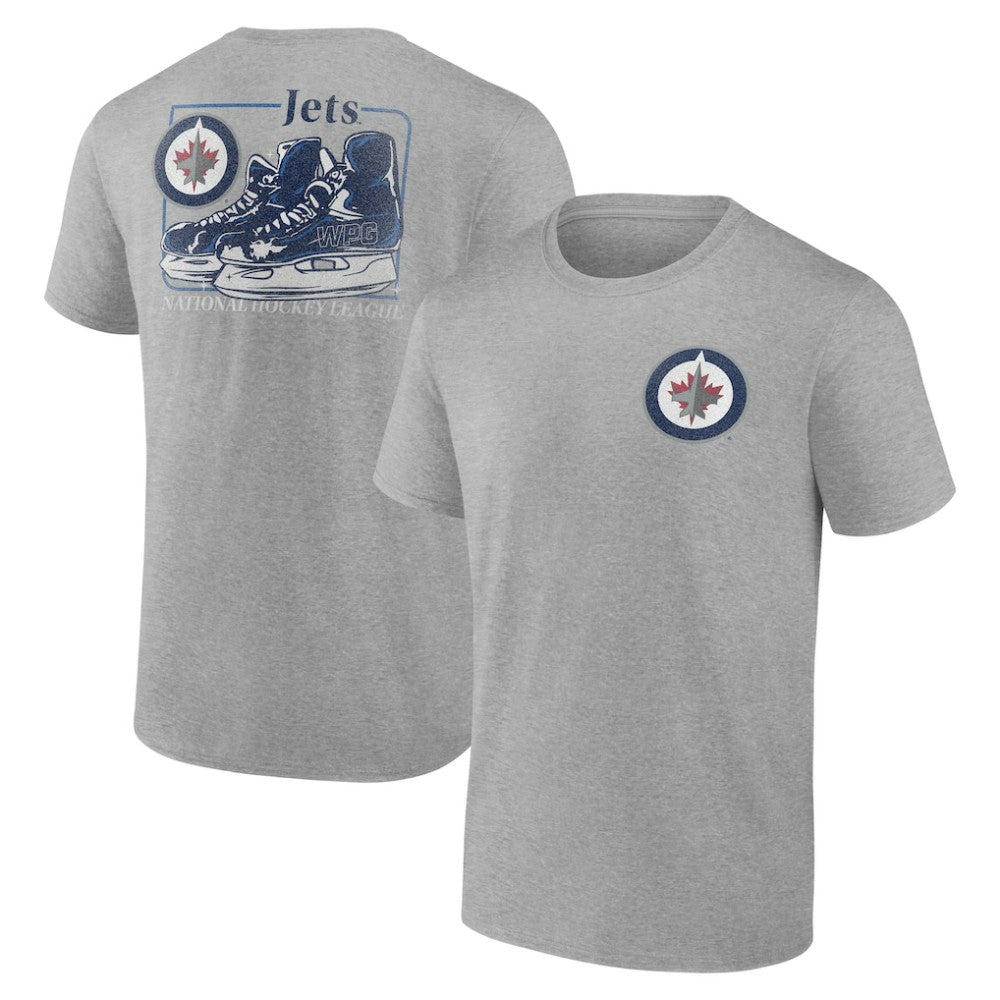 Winnipeg Jets Glory Skates T-Shirt - Heather Gray | US 202742644