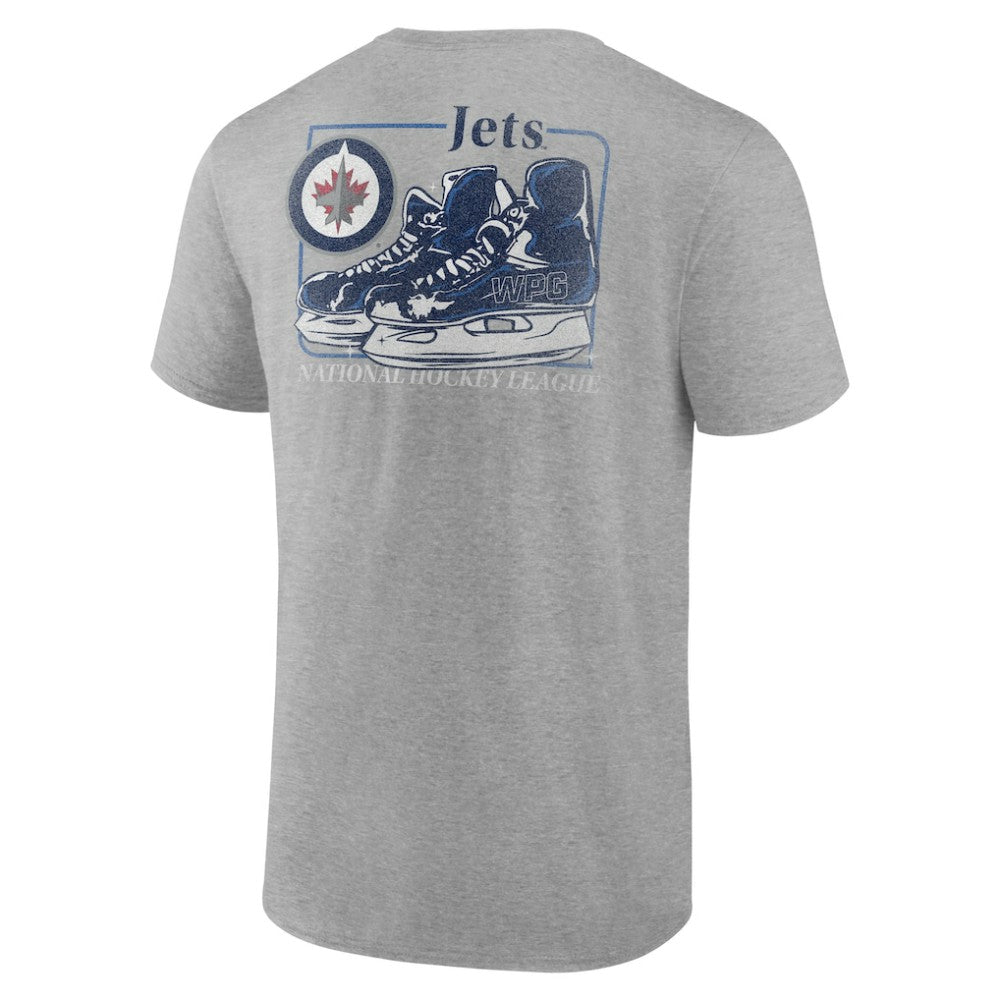 Winnipeg Jets Glory Skates T-Shirt - Heather Gray | US 202742644