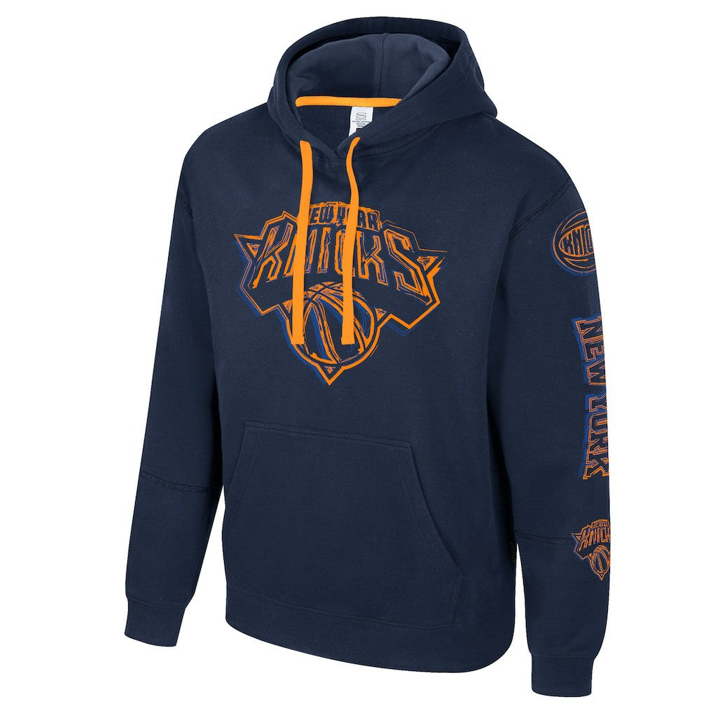 New York Knicks Stadium Essentials Unisex Elementized Pullover Hoodie Navy