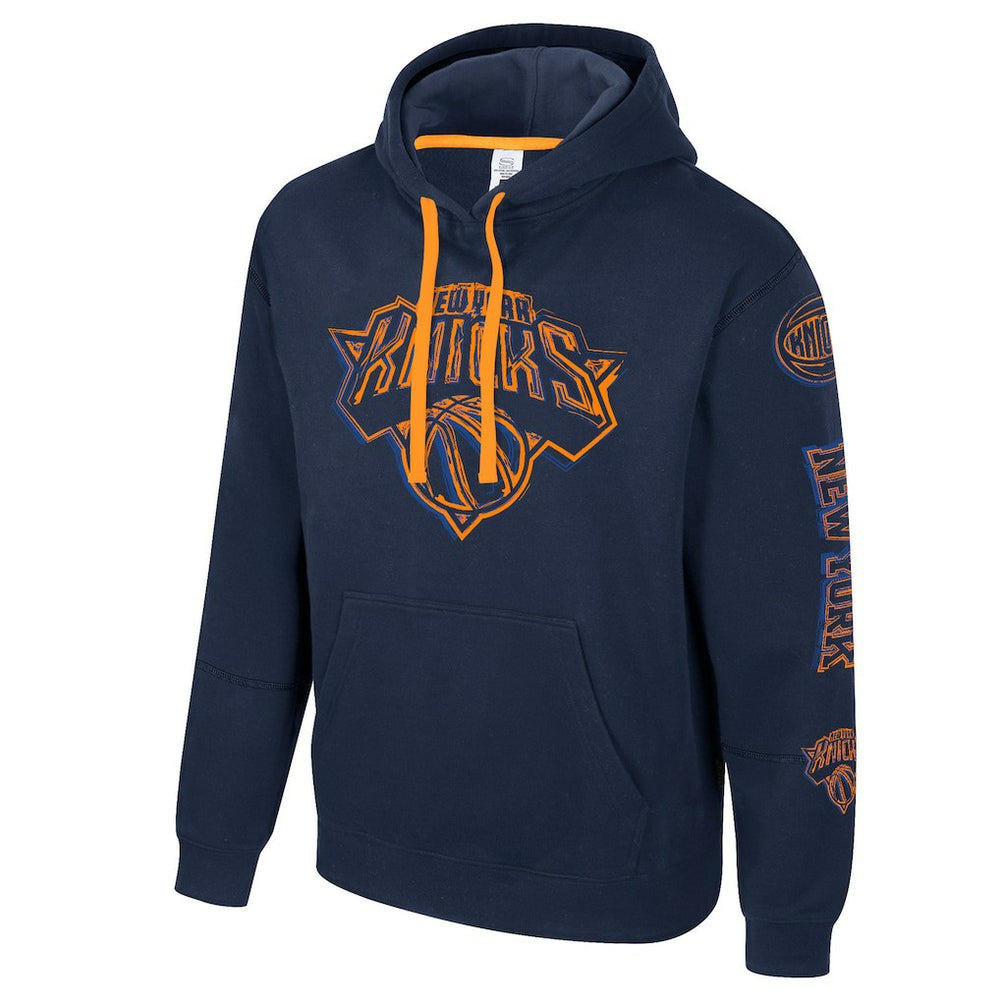 New York Knicks Stadium Essentials Unisex Elementized Pullover Hoodie Navy