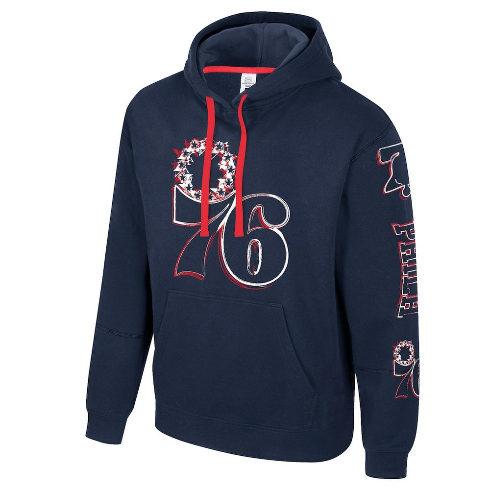 Philadelphia 76ers Stadium Essentials Unisex Elementized Pullover Hoodie Navy