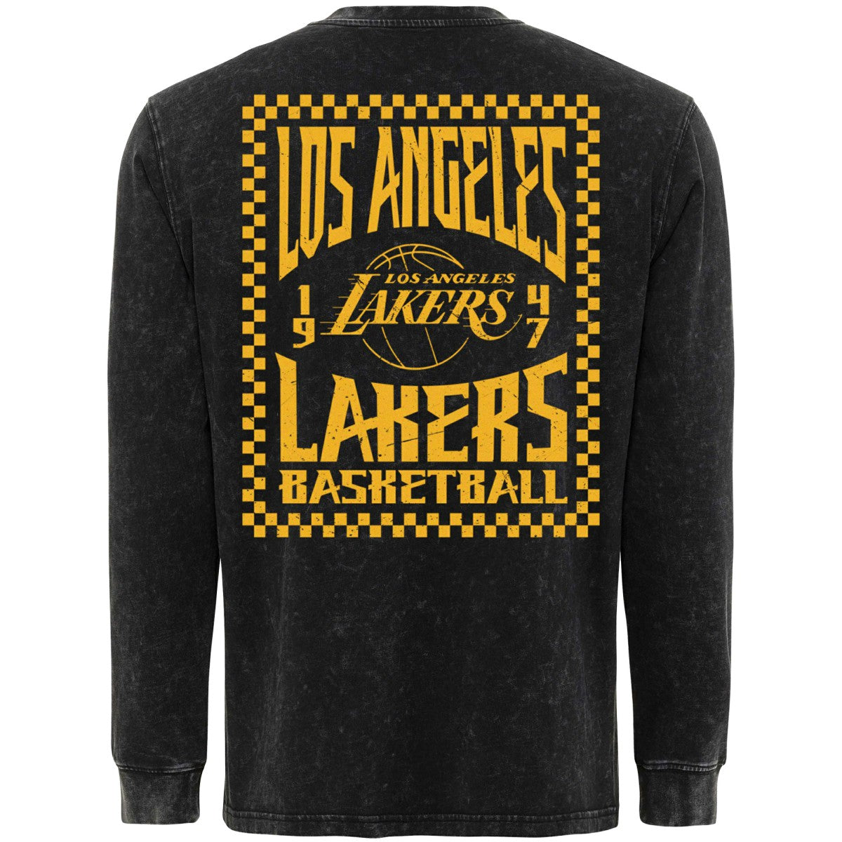 Los Angeles Lakers Sportiqe Men's Bono Long Sleeve T-Shirt Black