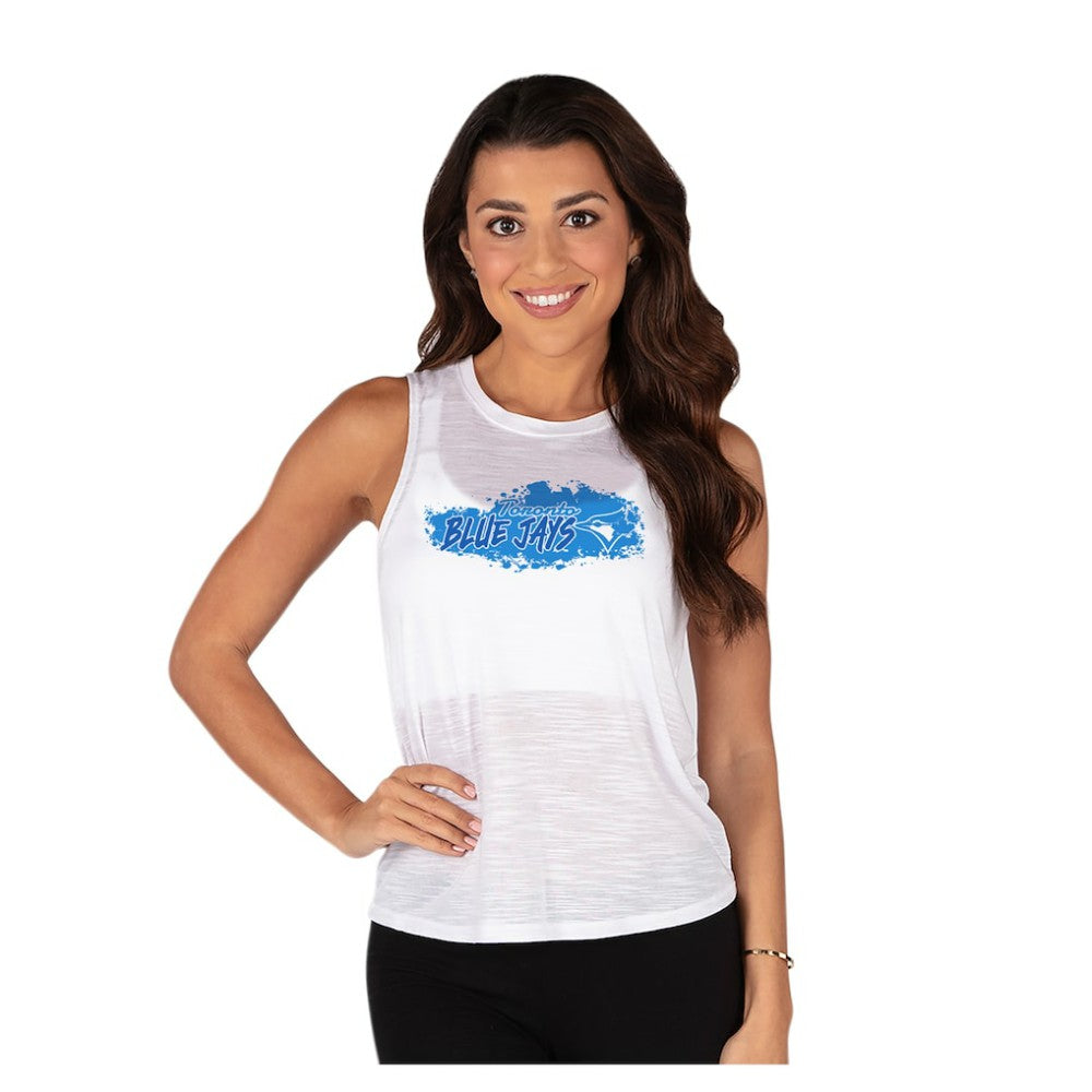 Toronto Blue Jays Concepts Sport Women's Infuse Slub Tank Top - White Tanks