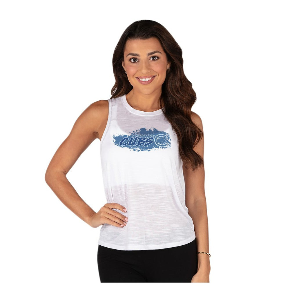 Chicago Cubs Concepts Sport Women's Infuse Slub Tank Top - White Tanks