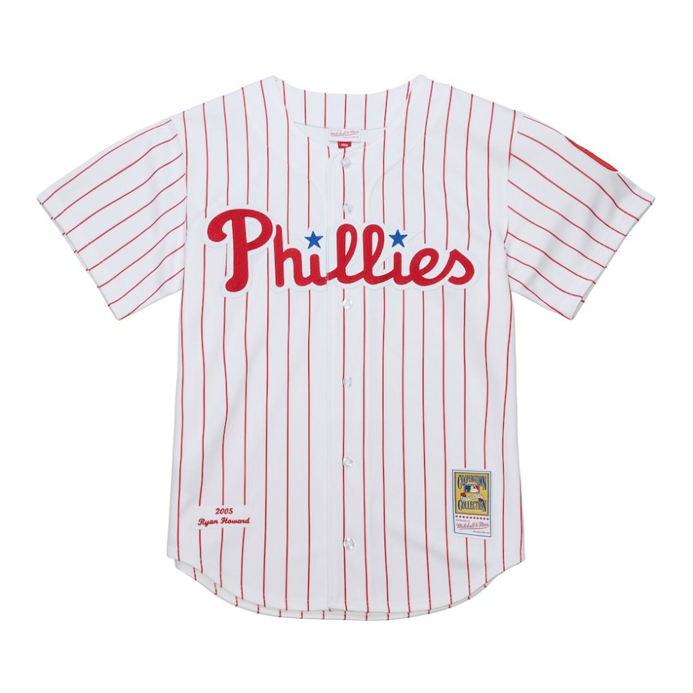 Ryan Howard Philadelphia Phillies Mitchell & Ness Cooperstown Collection Authentic Jersey - White Jerseys