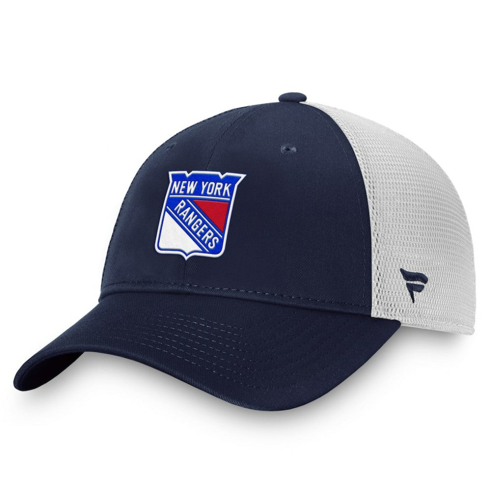 New York Rangers Fanatics Core Primary Logo Trucker Adjustable Hat - Blue/White | US 202753524